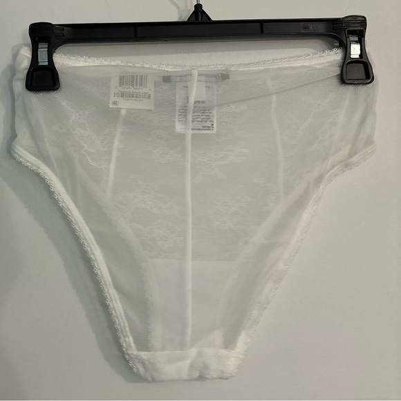 INC International Concepts Cheeky Lace Brief Panty, Washed White NWT $14.99 Sm - Picture 3 of 5